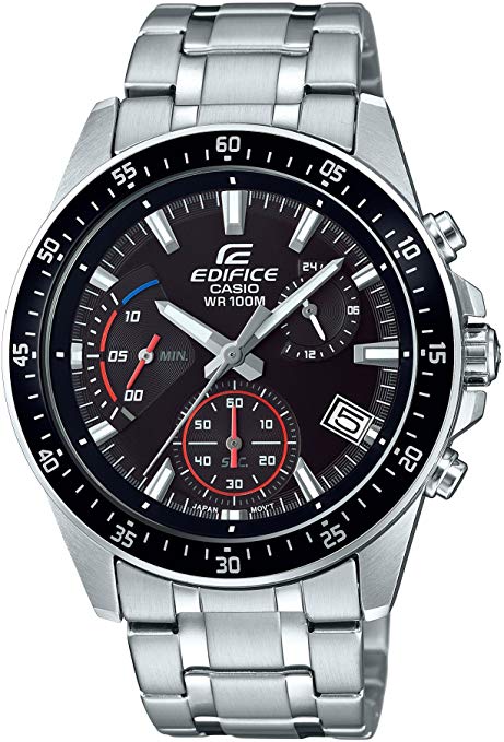 Casio Men's ' Edifice Quartz Stainless Steel Casual Watch, Color:Silver-Toned (Model: EFV-540D-1AVUDF