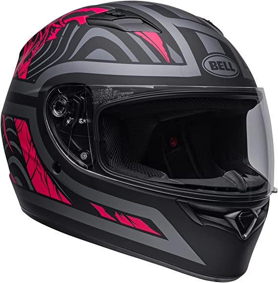 Bell Automotive Qualifier Rebel Helmet (Large) (Matte Black/Pink)
