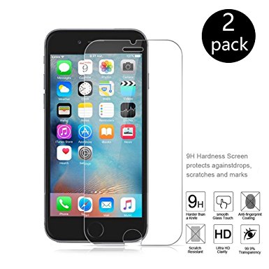iPhone 6s Screen Protector, SDFLAYER 2-Pack iPhone 6 Screen Protector Film HD Clear Retail Packaging for Apple iPhone 6s and iPhone 6 4.7 Inch (HD Clear)