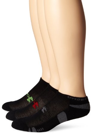 Under Armour Men's HeatGear No Show Socks (3 Pair)