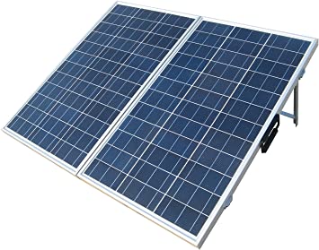 ECO-WORTHY 12 Volts 120 Watts Portable Folding Polycrystalline PV Solar Panel Foldable Solar Suitcase