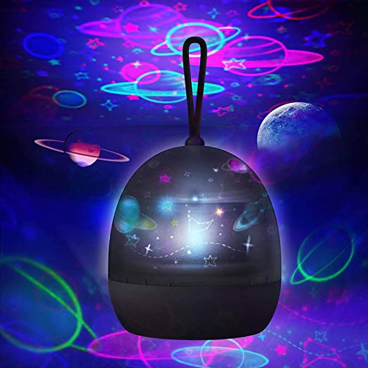 Star Projector Night Light for Kids - 360 Degree Rotating, 4 Optional Themes-Universe Planet/Underwater World/Carousel/Star Sky Light Projector Lamp for Bedroom 2 3 5 6 4 Years Old Girl/Boy Gift