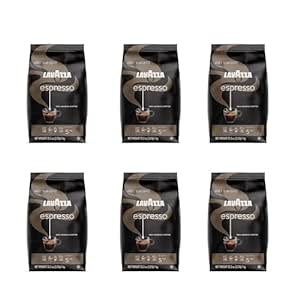 Lavazza Espresso Whole Bean Coffee Blend, Medium Roast, 2.2 Pound Bag (Case of 6 Bags) – Packaging May Vary