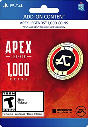 Apex Legends - 1,000 Coins Virtual Currency - PS4 [Digital Code]