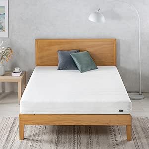 ZINUS 16 cm Matelas en Mousse Confort, 140 x 190 cm, Matelas compressé et enroulé dans Une boîte, avec Housse Lavable jusqu'à 40 °C, Certifié Oeko-TEX