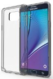 Galaxy Note 5 Case  Stalion Hybrid Bumper Series Shockproof Impact Resistance Diamond ClearLifetime Warranty Ultra Slim Fit with Diamond Clear Back  Raised Edges for Protection