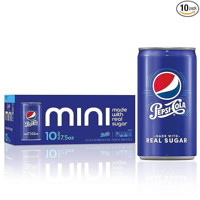 Pepsi Real Sugar Mini Cans, 7.5oz 10pk ​