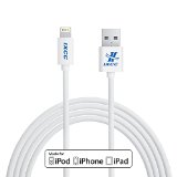 iXCC  Apple Certified 10ft 8 pin Lightning Cable White EXTRA LONG USB SYNC Cable Charger Cord for Apple iPhone 5  5s  5c  6  6 Plus iPod 7 iPad mini  mini 2 mini 3 iPad Retina  iPad Air  iPad Air 2 Compatible with iOS 8 MFI Certified