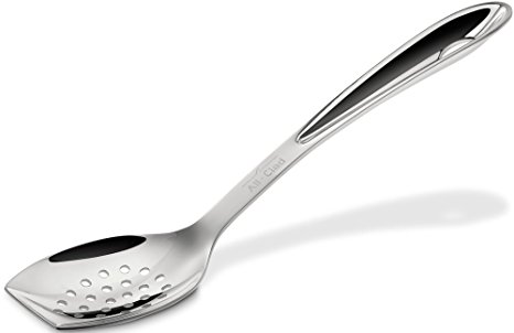 All-Clad T233 Stainless Steel Cook Serving Slotted Spoon, Silver