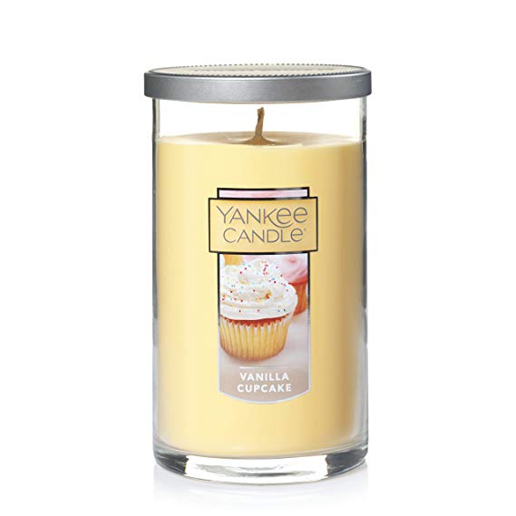 Yankee Candle Medium Perfect Pillar Candle , Vanilla Cupcake