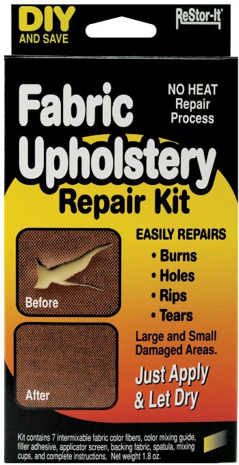 ReStor-It Fabric Upholstery Repair Kit, Includes 7 1.8-Ounce Colors with Mixing Guide