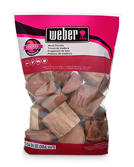 Weber-Stephen Products 17142 Cherry Wood Chunks, 350 cu. in. (0.006 cubic meter)