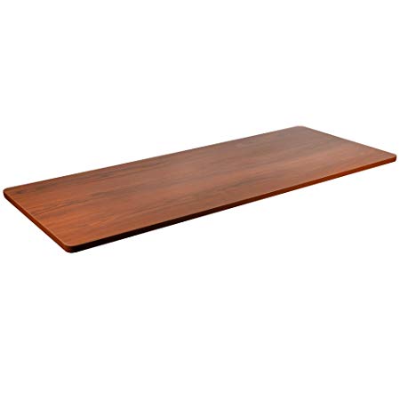 VIVO Dark Walnut 60 x 24 inch Universal Table Top for Standard and Sit to Stand Height Adjustable Home and Office Desk Frames (DESK-TOP60D)