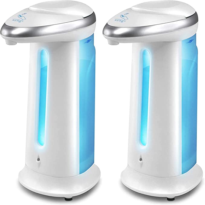 Kovot Set of 2 Touchless Soap Dispensers | Automatic Hand Soap & Sanitizer Dispensers | Holds 330m Liquid