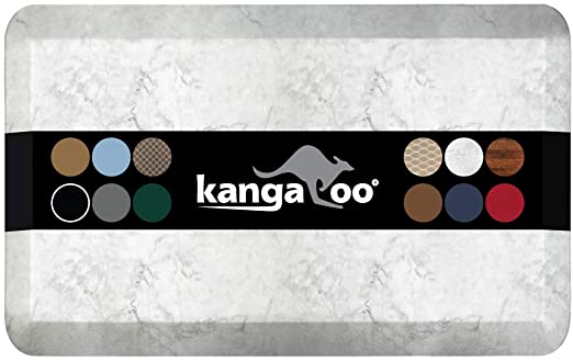 Kangaroo Original Standing Mat Kitchen Rug, Anti Fatigue Comfort Flooring, Phthalate Free, Commercial Grade Pads, Ergonomic Floor Pad, Rugs for Office Stand Up Desk, Marble
