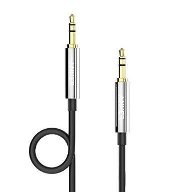 Anker SoundLine 35mm AUX Audio Cable 8 ft for Headphones Phones Tablets MP3 Players Car Stereos Computers and Devices With a 35mm Audio Jack