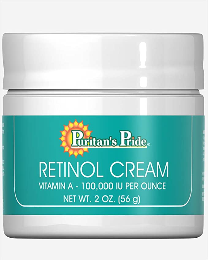 Retinol Cream, 2 oz, A 100,000 IU per oz