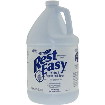 Green Rest Easy Bed Bug Spray, Gallon Refill (128 oz)