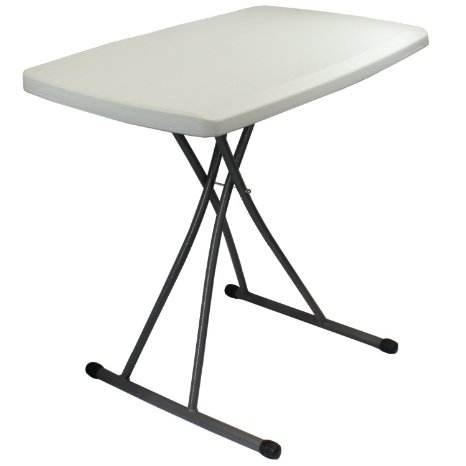 Zimmer Brand 30-Inch-by-20-Inch Polyethylene Plastic and Steel Folding Table