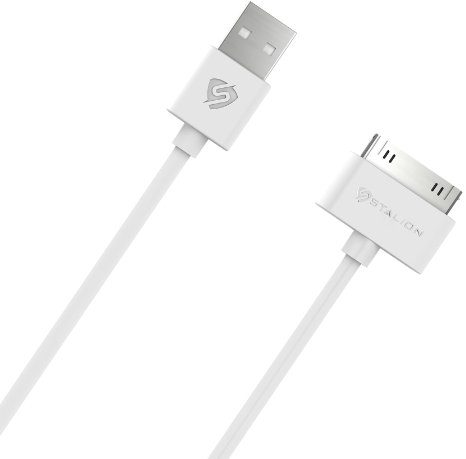 iPhone 4 4s Charger  Stalion Stable 30-Pin USB Sync Cable and Charging Dock Cord Apple MFi CertifiedWhite65Feet2 Meter for iPhone 2G3G3GS44S Pad 1st2nd3rd Gen iPod Touch 1st 2nd3rd4th Gen iPod Nano 4th5th6th Generation
