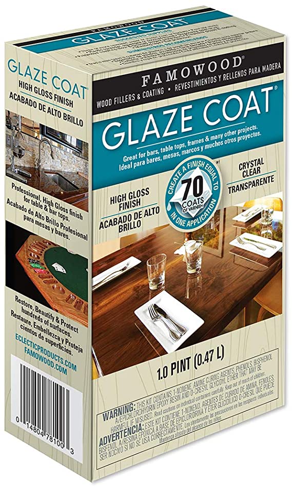 Famowood 5050060 Glaze Coat Epoxy Adhesive Kit - Pint Clear