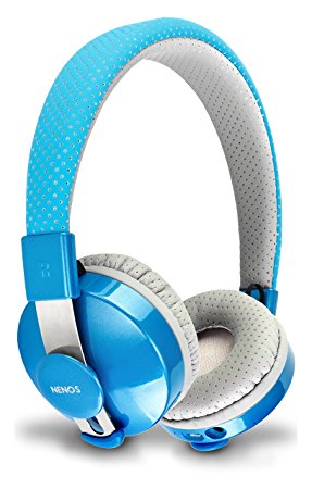 Wireless Bluetooth Kids Headphones Children Headphones Lightweight Premium Headset for Kids Great Audio Sound Use For Smartphones Tablets by Nenos (Blue)