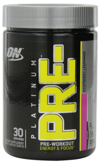 Optimum Nutrition Platinum Pre- Raspberry Lemonade 30 servings 845 Ounce