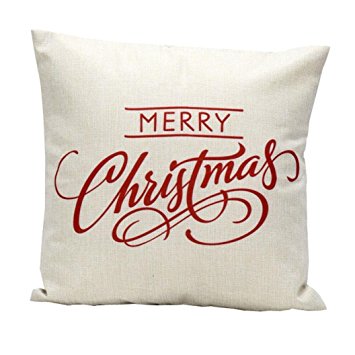 Pillowcase,Ammazona Vintage Christmas Letter Sofa Bed Home Decoration Festival Pillow Case Cushion Cover