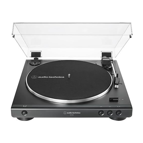 Audio-Technica AT-LP60X Fully Automatic Belt-Drive Stereo Turntable, Hi-Fi, 2 Speed, Vinyl Record Player, Dual Magnet™ Cartridge, Built-in Phono Preamp