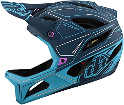 Troy Lee Designs Born from Paint Adult | Downhill | Enduro | Full Face Mountain Bike Stage Pinstripe Helmet