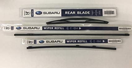 2006-2007 Subaru Tribeca Front & Rear Windshield Wiper Blade Refill Set Genuine