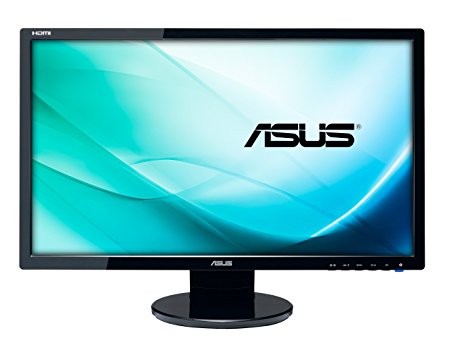 ASUS VE247H 24 inch Full HD LED 1080p Widescreen Monitor (Support with HDMI 2 ms Response Time Splendid, Video Intelligence Technology) - Black