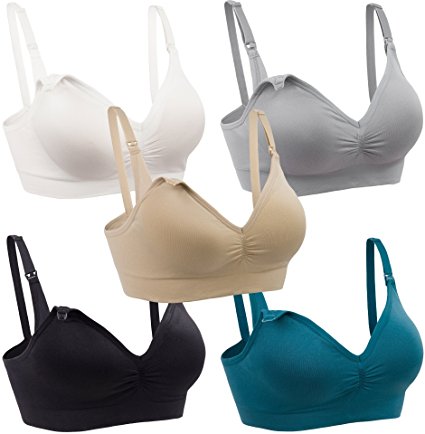 Mirity Womens Nursing Bras For Breastfeeding Seamless Wirefree Maternity Wear Bra