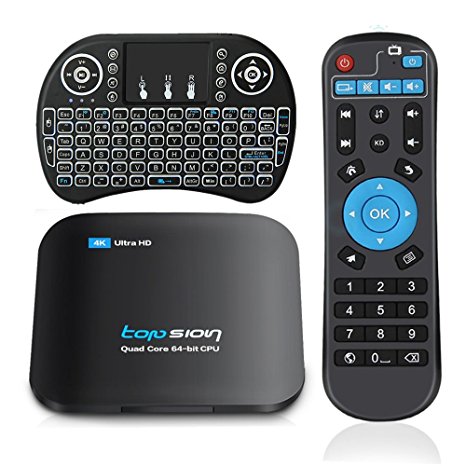Android TV Box   Wireless Keyboard, 3G/32G Dual Band WiFi Quad Core Android 6.0 Support Bluetooth 3D 4K