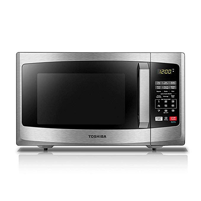 Toshiba EM925A5A-SS Compact Microwave with Sound on/Off Option, 0.9 Cu.ft, Stainless Steel