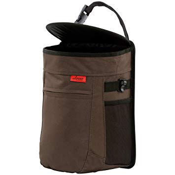 Spill-Proof Car Trash Can | Compact 2.5 Gallon Hanging Garbage Bin with Odor Blocking Technology, Removable Liner & Storage Pockets Keeps Your Truck, Minivan & SUV Looking Sharp & Smelling Fresh