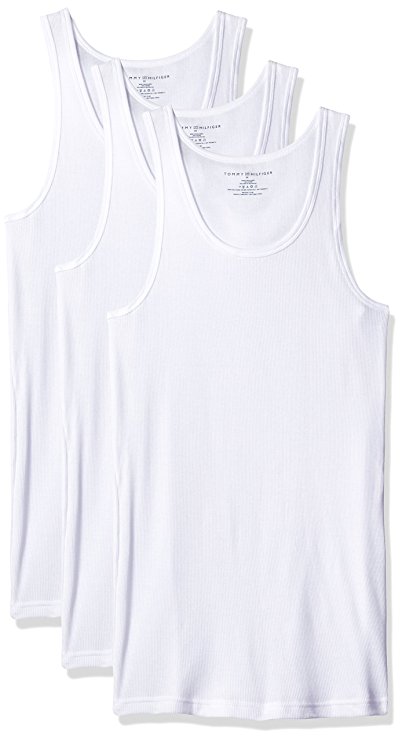 Tommy Hilfiger Men's 3-Pack Cotton Undershirt Tank