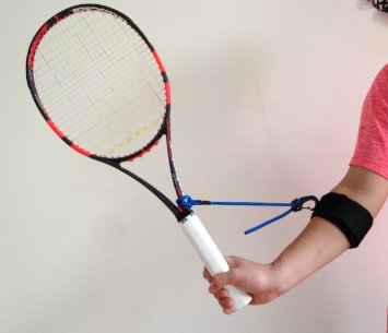 Tennis Swing Wrist Training Aid for Forehands, Backhands, Volleys and Serves - PermaWrist