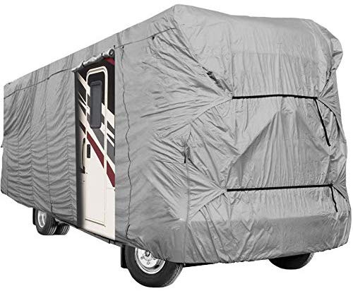 Waterproof Superior RV Motorhome Fifth Wheel Cover Covers Class A B C Fits Length 20'-25' New Travel Trailer Camper Zippered Panels Allow Access To The Door, Engine And Both Side Storage Areas