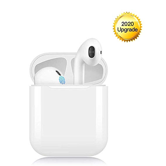 Bluetooth 5.0 Earbuds Touch-contro lled Wireless Earphones (Support Fast Charging) IPX5 Waterproof 3D Stereo Sound Wireless Headphones in-Ear Bluetooth Headset