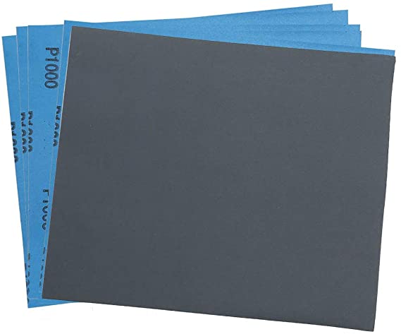 1000 Grit Dry Wet Sandpaper Sheets by LotFancy - 9 x 11" Silicon Carbide Sandpaper for Metal Sanding, Automotive Polishing, Wood Furniture Finishing, Wood Turing Finishing, Pack of 30