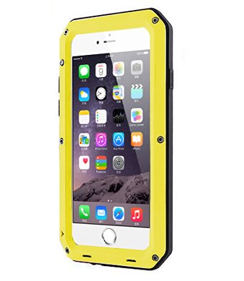 iPhone 5 Case, iPhone 5S Case,[LIFETIME Warranty] ProTocol Waterproof Shockproof Dust/Dirt Proof Aluminum Metal Military Heavy Duty Protection Cover Case for Apple iPhone 5/5S (Yellow)