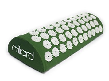 Milliard Therapeutic Acupressure Pillow - Great for Relieving Neck, Headaches and Back Pain - 17in x 6.5in x 3in - Green