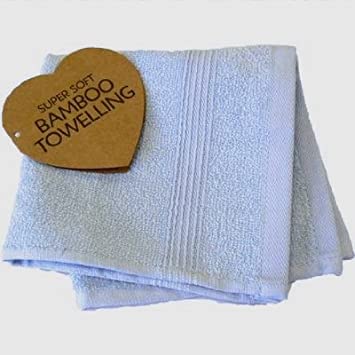 Bamboo Flannel, Face/wash Cloth - Luxury Elegance Towel Range (blue)