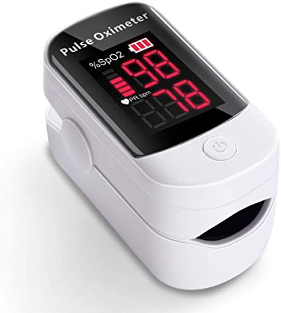 AFAC Oxygen Saturation Monitor, Pulse Oxymeter Finger Adult Child, Heart Rate Monitor, Large Screen Display, Test for Sp02 Blood Oxygen Concentration Include Lanyard