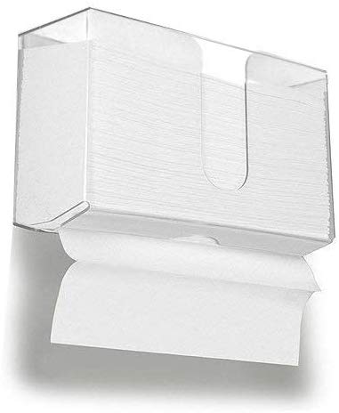 Wall Mount Paper Towel Dispenser,Acrylic Paper Towel Holder for Bathroom and Kitchen,10.9"W x 4.3"D x 6.5"H,By Cq acrylic