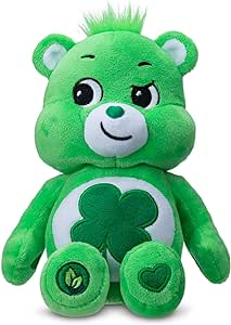 Care Bears 22045 9 Inch Bean Plush Good Luck Bear, Collectable Cute Plush Toy, Cuddly Toys for Children, Soft Toys for Girls and Boys, Cute Teddies Suitable for Girls and Boys Aged 4 Years