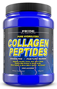 Collagen Peptides Powder - Grass Fed Pasture Raised Hydrolyzed Paleo and Keto Protein Supplement - For Youthful Skin, Healthier Hair, Joints, Stronger Nails - GMO and Gluten Free