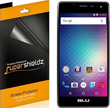 BLU R1 HD Screen Protector, [6-Pack] Supershieldz Anti-Glare & Anti-Fingerprint (Matte) Shield   Lifetime Replacements Warranty- Retail Packaging