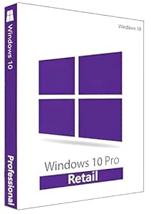 Windows 10 Professional Retail License Key (1 User, Lifetime Validity) | 32 bit/64 bit